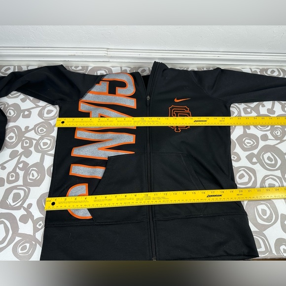San Francisco Giants Hoodie Black Nike Dri-Fit Full Zip MLB Baseball Sz Lg - Picture 11 of 12